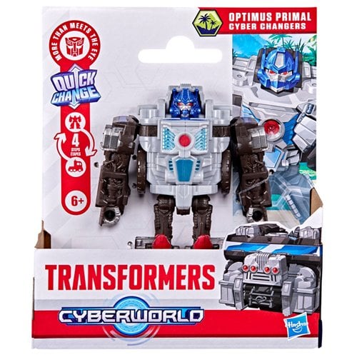 Transformers Cyberworld Optimus Primal Cyber Changers 4-Inch Action Figure