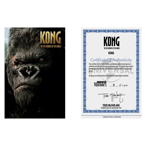 Movie Maniacs NBC Wave 2 King Kong 2005 Kong: The 8th Wonder of the World 6-Inch Posed Figure
