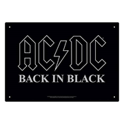 AC/DC Back In Black Tin Sign