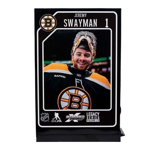 NHL SportsPicks Boston Bruins Jeremy Swayman 7-Inch Posed Figure