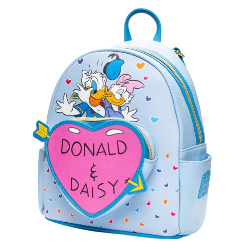 Donald Duck Donald and Daisy Hearts Mini-Backpack - Entertainment Earth Exclusive