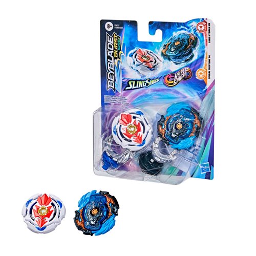 Beyblade Burst Surge Dual Collection Pack Hypersphere Lord Hydrax H5 and Slingshock Spiral Treptune T4 Tops