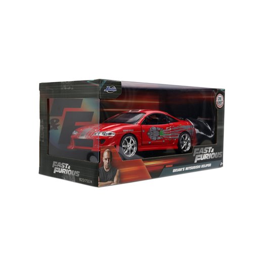 Fast and the Furious Brian's Mitsubishi Eclipse Toyo Tires 1:24 Scale Die-Cast Metal Vehicle