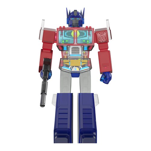 Transformers Clear Red Blue Optimus Prime Super Cyborg Figure