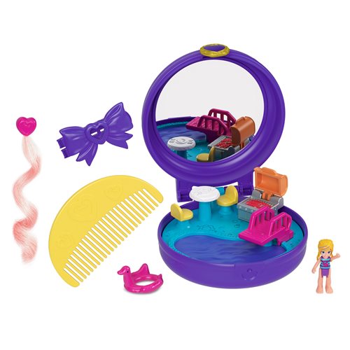 Polly Pocket Clip and Comb Compact Assortment Case of 5
