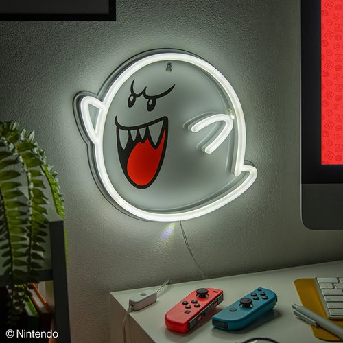 Super Mario Bros. Boo Wall Mountable LED Neon Light