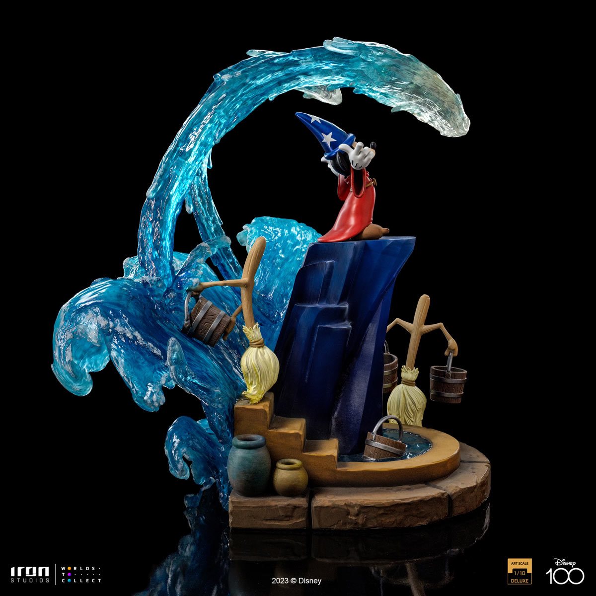 Disney 100 Fantasia Sorcerer's Apprentice Mickey Deluxe Art Scale Limited  Edition 1:10 Statue