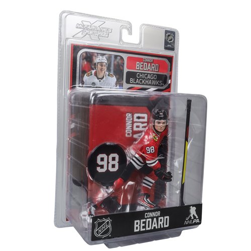 NHL SportsPicks Chicago Blackhawks Connor Bedard 2 7-Inch Scale Posed Figure Case of 6