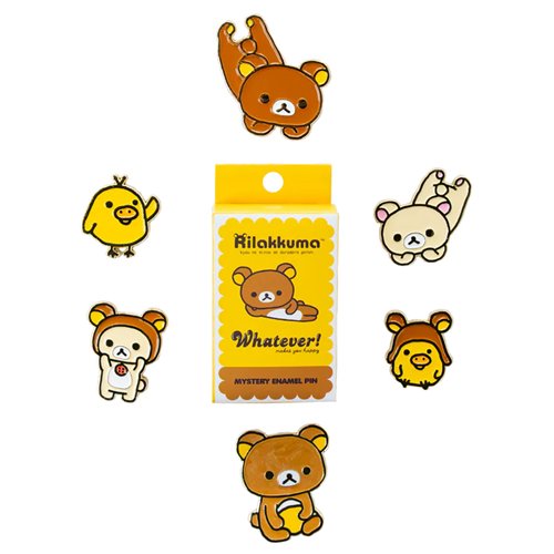 Rilakkuma and Friends Mystery Blind-Box Random Enamel Pin 2-Pack
