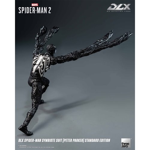 Marvel Spider-Man 2 Spider-Man Symbiote Suit Peter Parker Standard Edition DLX Action Figure