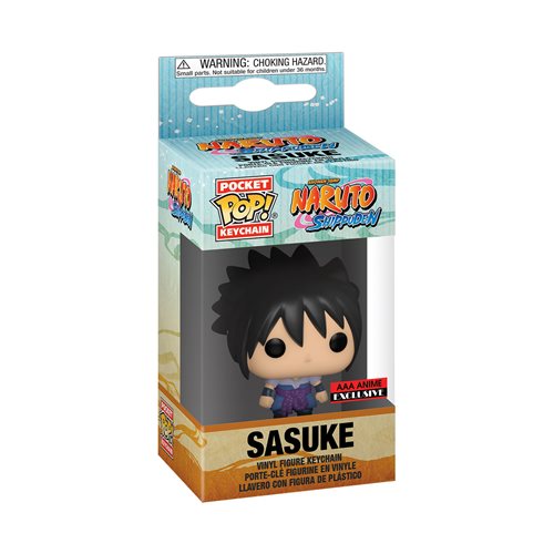 Naruto Shippuden Sasuke Uchiha Pocket Pop! Vinyl Figure Key Chain - AAA Anime Exclusive