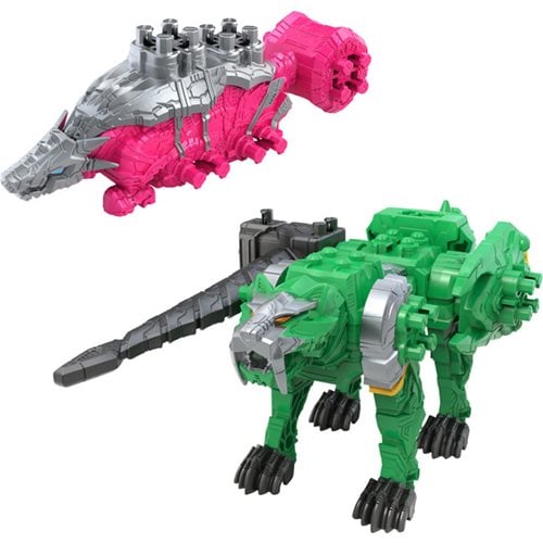 Power Rangers Dino Fury Ankylo Hammer and Tiger Claw Zord Set