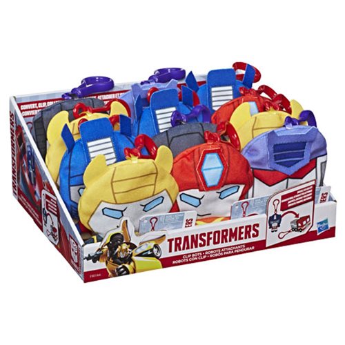 Transformers Clip Bots Plush Key Chains Wave 1 Case