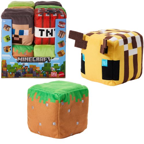 Minecraft Basic Block Plush Asst 2025 Mix A Case of 12