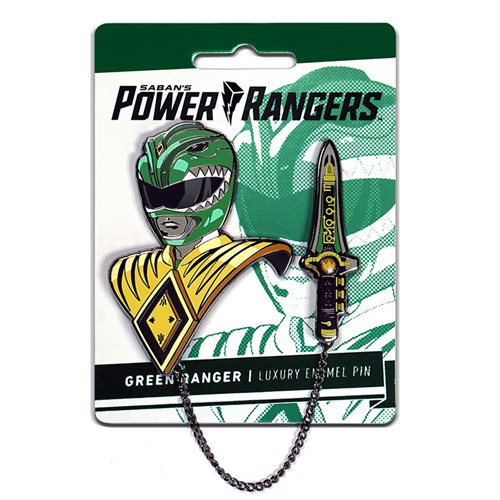 Mighty Morphin Power Rangers Green Ranger Lapel Pin Set