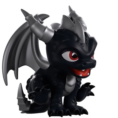 Skylanders Collection Dark Spyro Chrome Variant Vinyl Figure #9 - Entertainment Earth Exclusive