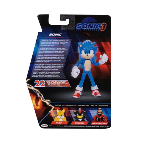 Sonic 3 Movie 5-Inch Wave 1 Action Figure Case of 6