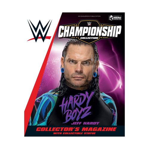WWE Championship Collection Jeff Hardy Figure with Collector Magazine