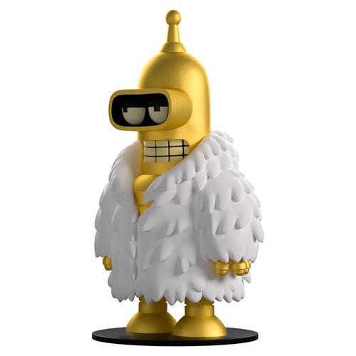 Futurama Collection Bender the Offender Gold Chrome Version Vinyl Figure - Entertainment Earth Exclu