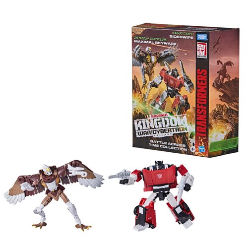 Transformers Generations Kingdom Battle Across Time Collection Deluxe Class WFC-K42 Sideswipe and Ma
