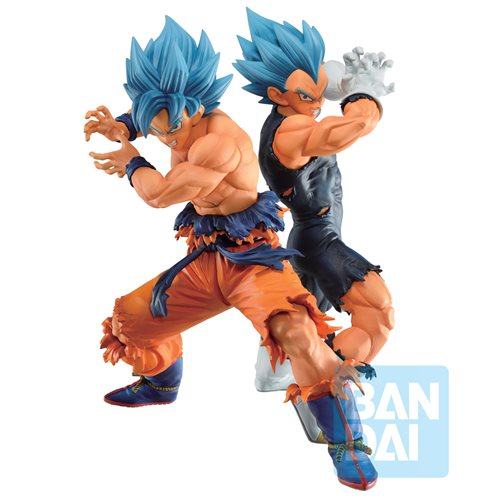 Dragon Ball Super Son Goku and Vegeta Super Saiyan God Super Saiyan Vs Omnibus Super Ichiban Statue