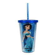 Aladdin Princess Jasmine Glitter Plastic Travel Cup