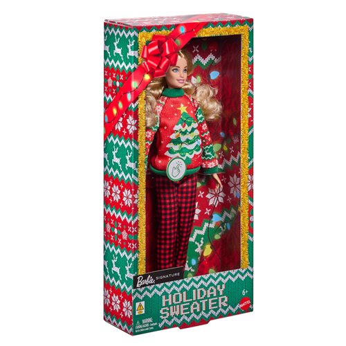 Barbie Ugly Sweater Doll with Blonde Hair