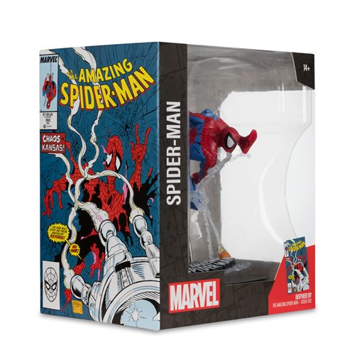 Marvel Spider-Man Amazing Spider-Man #302 1:10 Scale Posed Figure with Scene and Comic