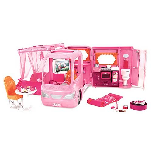 Zeehaven Keer terug Rechtzetten Barbie Glamour Camper Playset - Entertainment Earth