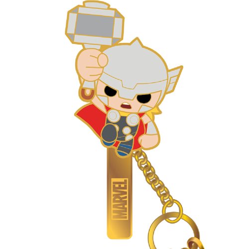 Thor Colored Pewter Key Chain