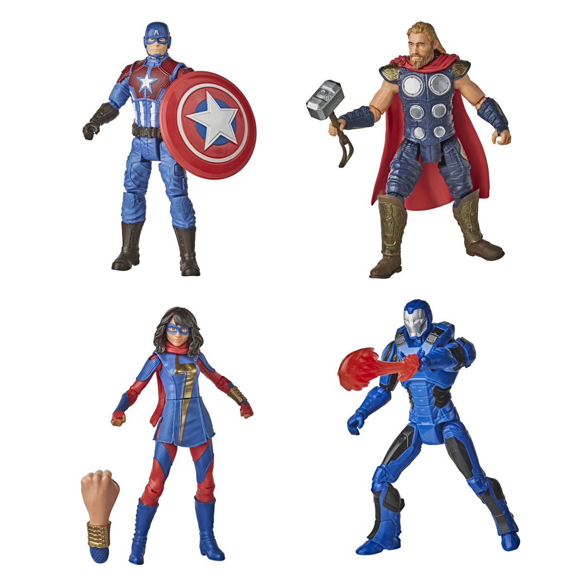 6 marvel figures