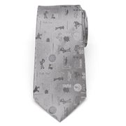 Toy Story 4 Characters Gray Men's Tie