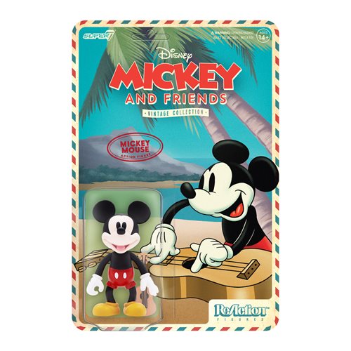 Disney Vintage Collection Hawaiian Holiday Mickey Mouse  3 3/4-Inch ReAction Figure