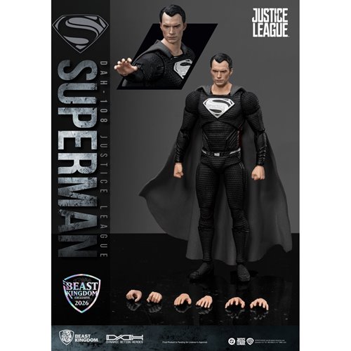 DC Justice League Superman Black Suit DAH-108 Action Figure - Exclusive