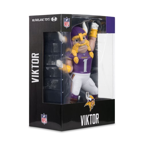 NFL SportsPicks Minnesota Vikings Viktor the Viking Mascot 8-Inch Posed Figure