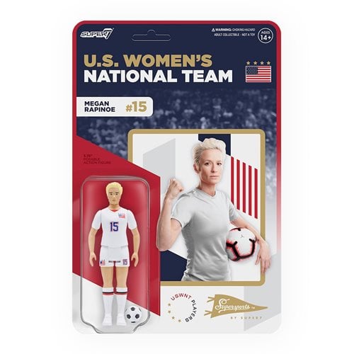 U.S. National Women's Soccer Team 3 3/4-Inch Megan Rapinoe ReAction Figure
