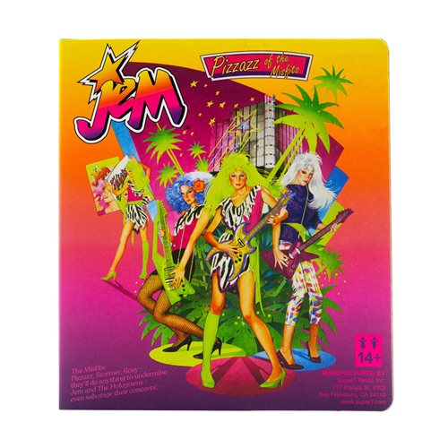 Jem and The Holograms Pizzaz (Neon Retro Box) 3 3/4-Inch ReAction Figure - SDCC Exclusive