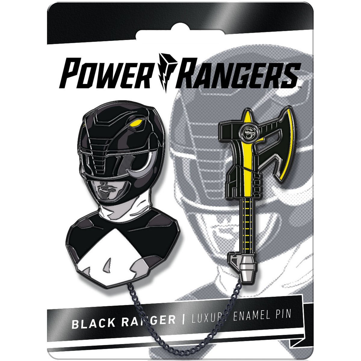 Mighty Morphin Power Rangers Black Ranger Luxury Enamel Pin