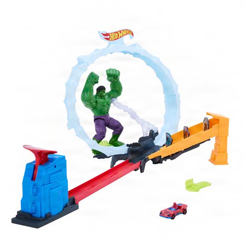 Spider-Man: Brand New Day Hot Wheels Superstar Speeders Spider-Man and Hulk Smashdown Track Set