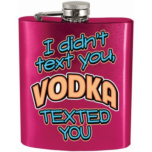Vodka Texted You Hip Flask