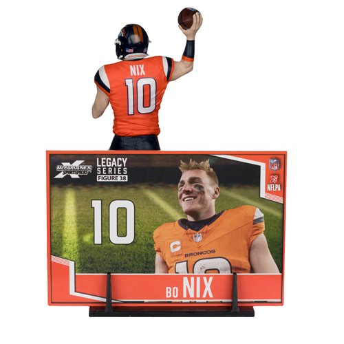 NFL SportsPicks 2025 Denver Broncos Bo Nix 7-Inch Scale Posed Figure Case of 6