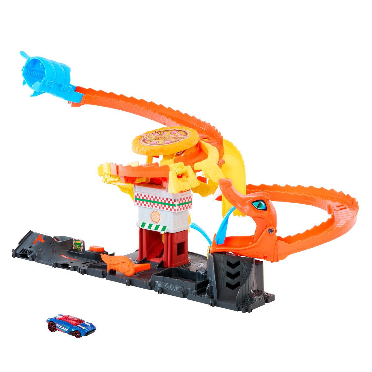 Hot Wheels Cobra Adventure Playset Snake-Themed Fun Set, Fighting Giant  Cobra From Cars Jail, Can Be Linked With Other Sets