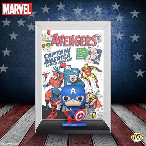 The Avengers #4 (1963) Captain America Funko Pop! Comic Cover Figure with Case #27