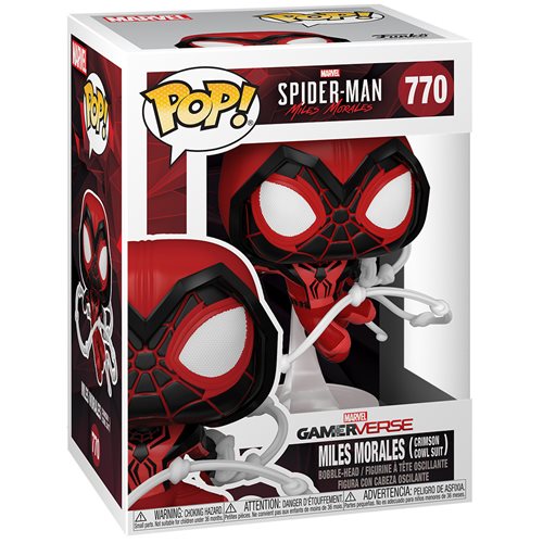 Spider-Man Miles Morales Game Crimson Cowl Suit Pop! Vinyl Figure