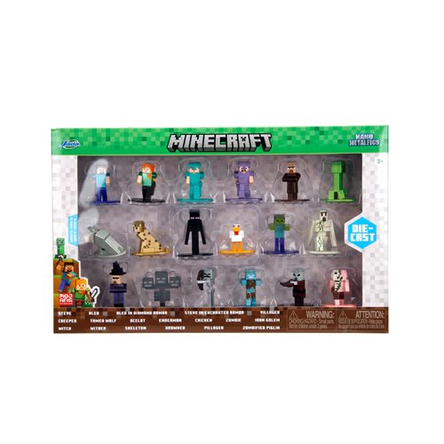 Minecraft Nano MetalFigs Die-Cast Metal Mini-Figure Wave 12 18-Pack