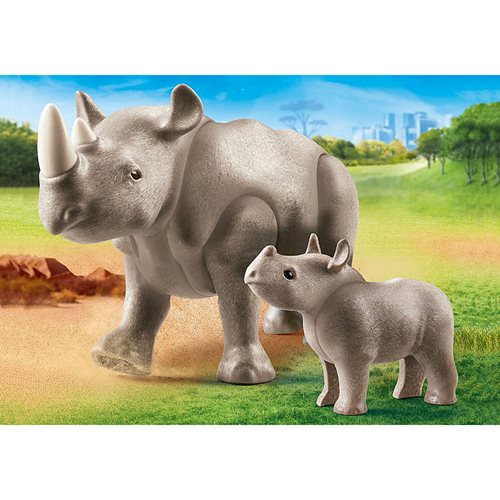 Playmobil 70357 Rhino with Calf