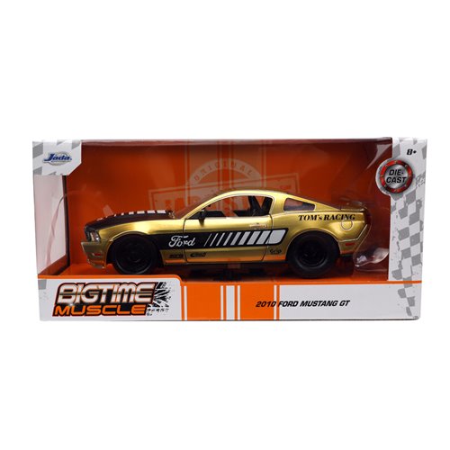 Bigtime Muscle 2010 Ford Mustang GT Tom's Racing 1:24 Scale Die-Cast Metal Vehicle
