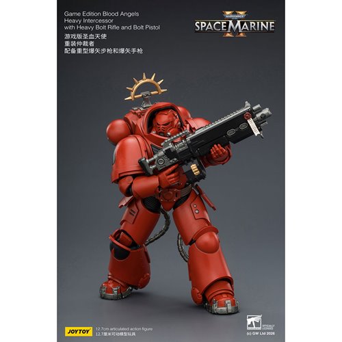 Joy Toy Warhammer 40K Space Marines Game Edition Blood Angels Heavy Intercessor Rifle & Pistol 1:18