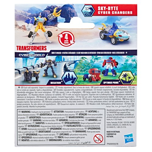 Transformers Cyberworld Sky-Byte Cyber Changers 4-Inch Action Figure