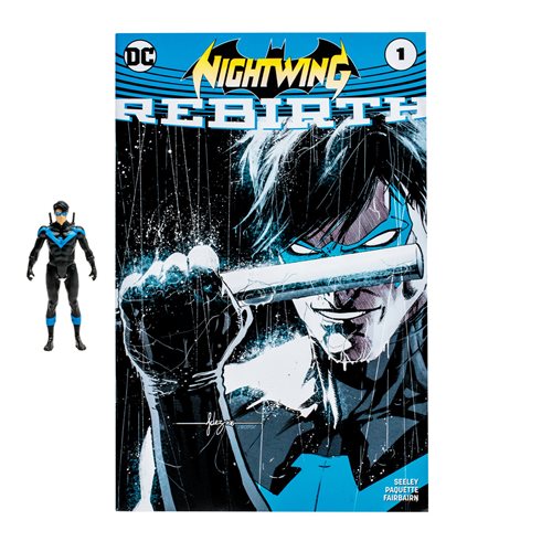 Nightwing Page Punchers 3-Inch Scale Action Figure with Nightwing: Rebirth #1 Comic Book